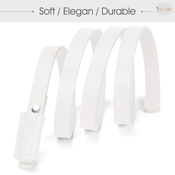 Pu Leather Skinny Waaist Belt For Women Dresses Adjustable Thin Waist Belt For🤚 - Picture 7 of 9